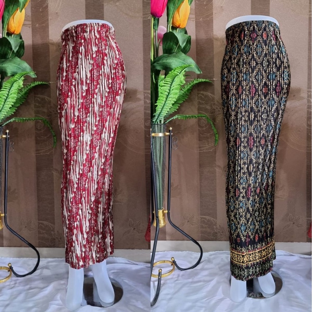 Rok Kebaya Modern / Bawahan Batik Model Plisket