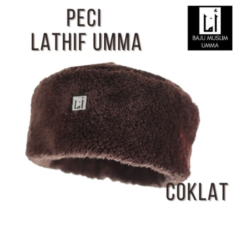 Peci Songkok Bulu Rusia tinggi  8 cm atau 11cm - Peci Lathif UmmA Bahan Kain Koher Lentur | Peci Mus