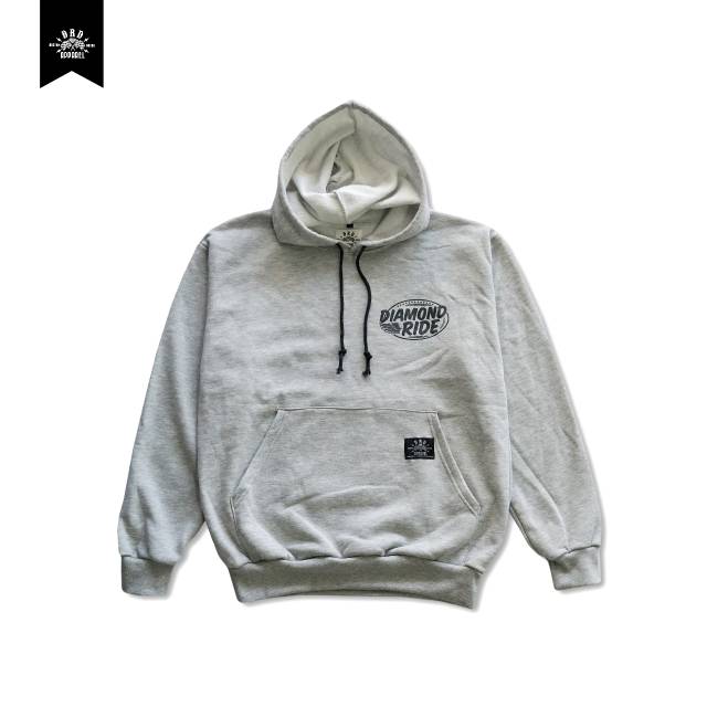 DIAMOND RIDE HOODIE GREY