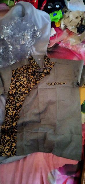 Atasan Batik Pria Syubanul Muslimin Guz Azmi Sogan Padi Kenongo Risna Batik Hrb026 Notoarto M L Xl