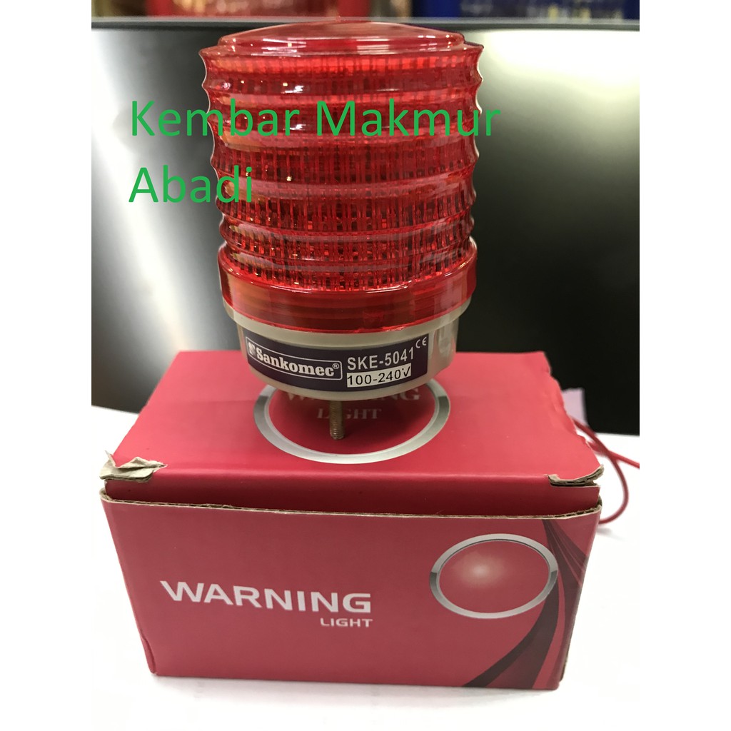 Mini Warning Light / Strobo Mini dengan Buzzer / Warning Light Buzzer