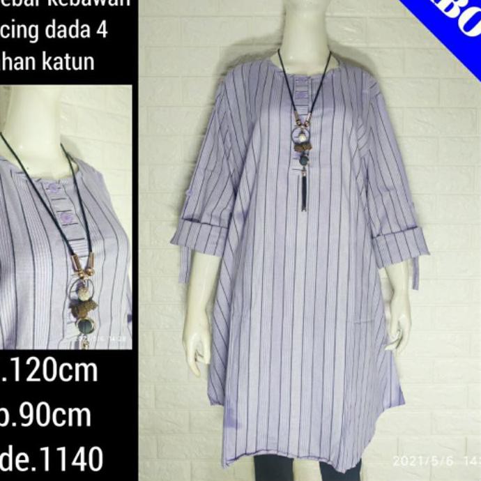 tunik wanita bahan katun terbaru tahun 2021 ✹