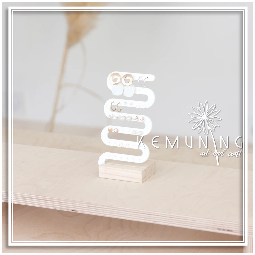 ZIGZAG DISPLAY EARRING / TEMPAT ANTING-ANTING ZIGZAG