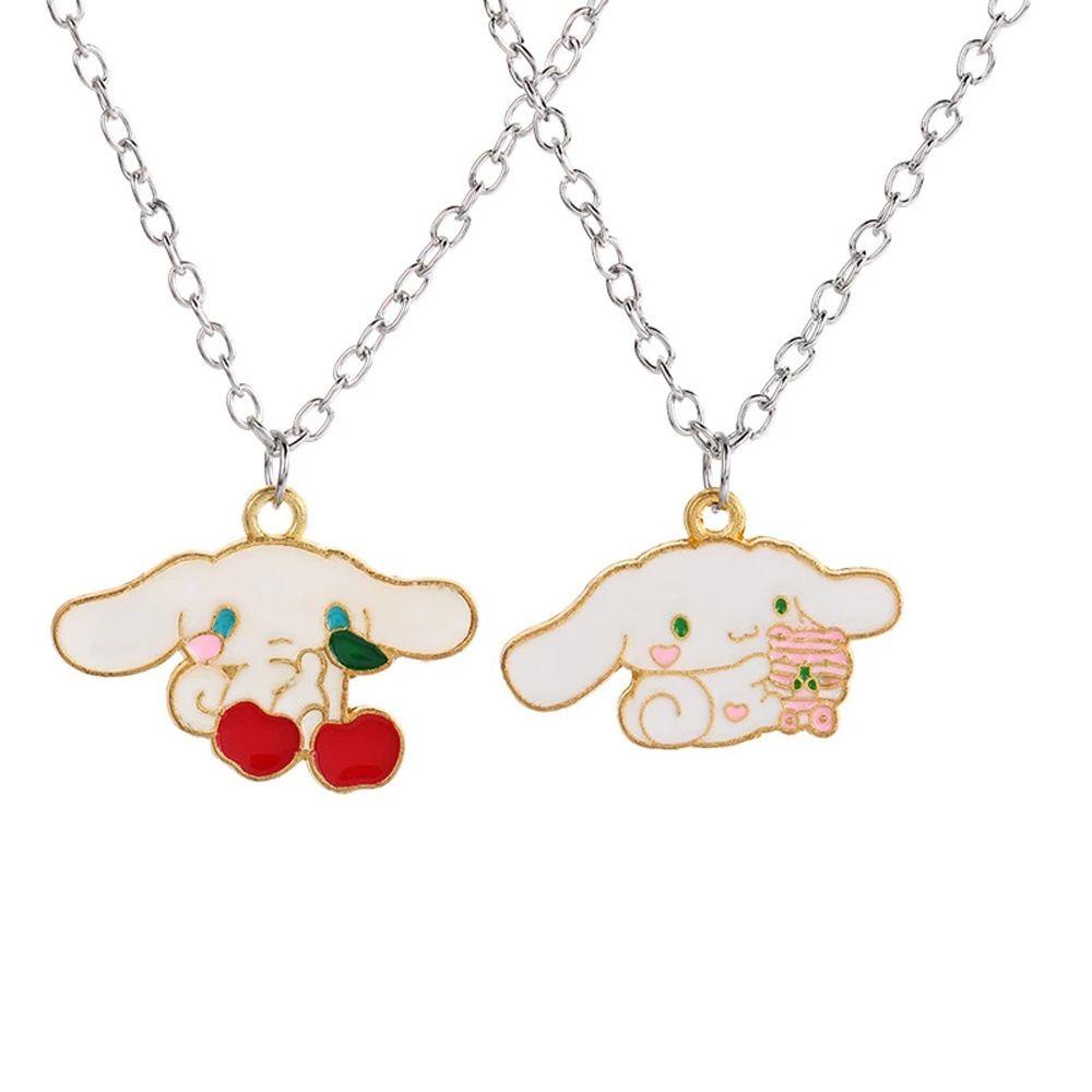 Needway Cinnamoroll Anjing Kawaii Kartun Hadiah Gantung Liontin Ornamen Cherry Pendant