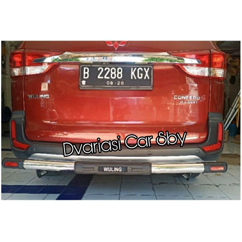[ COD ] Bemper Belakang Stainless Wuling Confero | Pelindung Body Mobil Belakang Wuling Confero