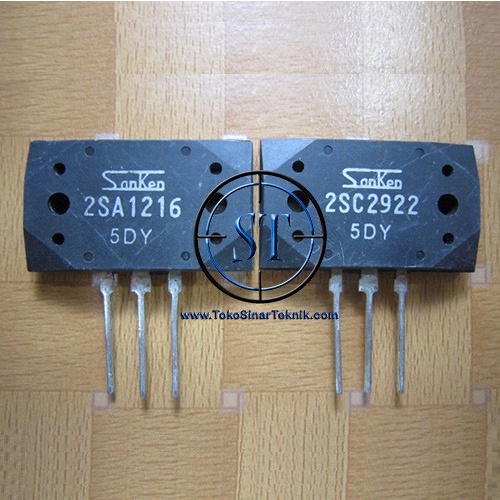 Transistor Pasangan SANKEN ASLI 2SA 1216 2SC 2922 400W 180V NPN PNP TR Sanken ASli Original JApan