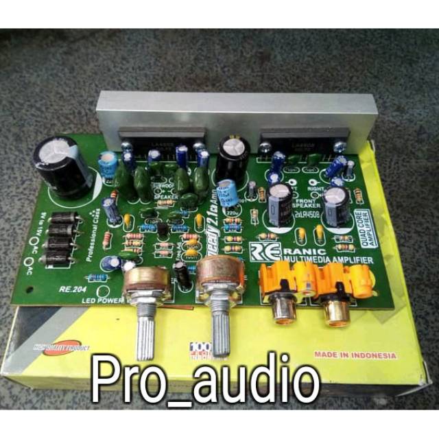 Kit Aktif Power Amplifier 2.1 Speedy