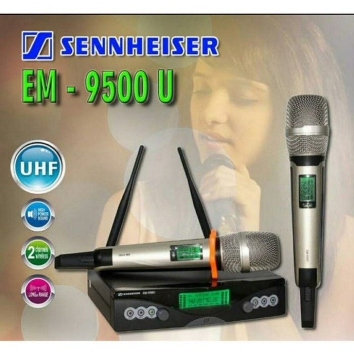 MIC WIRELESS SENNHEISER EM 9500 U Professional suara super mantap new model