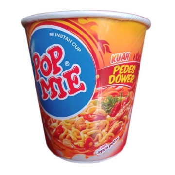 POP MIE KUAH PEDAS DOWER RASA AYAM PEDAS 75 GRAM