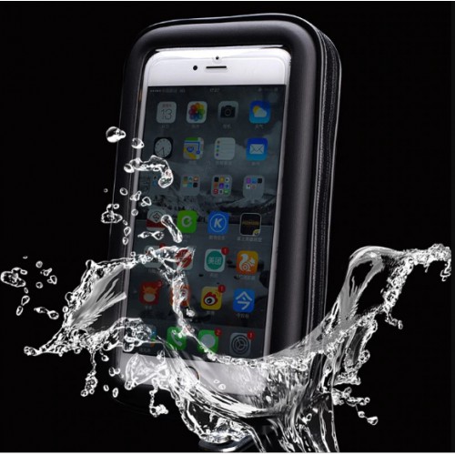 HSM-005 Holder Sepeda Waterproof Anti Hujan Copet Handphone Stang Motor Ukuran 5.5 6.3 Inch