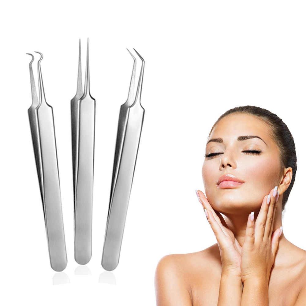 PINSET JEPIT KOMEDO JERAWAT / BLACKHEAD ACNE STAINLESS TWEEZER