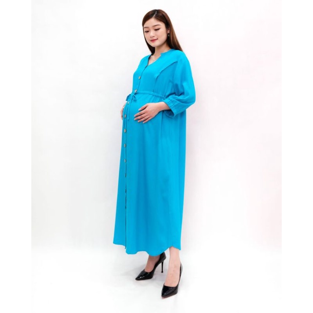 daster hamil dan menyusui rayon - dress hamil jumbo - baju bumil