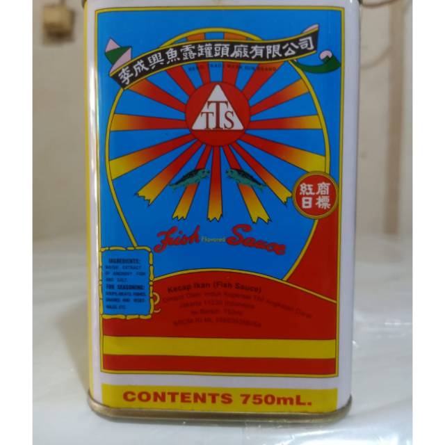 

TTS Kecap Ikan Hongkong Matahari Fish Sauce 750ml / kecap kaleng