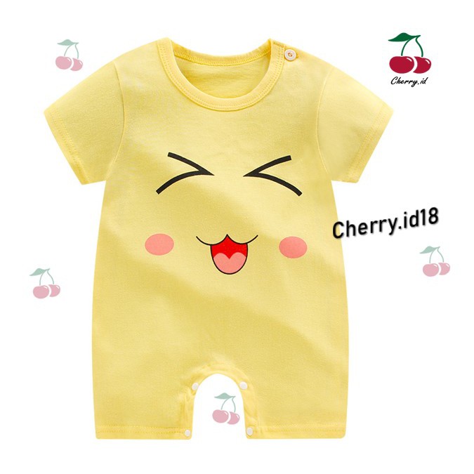 Cherry COD Jumper Bayi / Romper Bayi / Jumper Tidur Bayi / Baju Bayi Jumpsuit J017