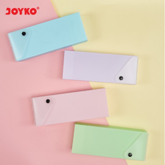 KOTAK PENSIL JOYKO PC-0719PSTL-35 TEMPAT ALAT TULIS WARNA WARNI PASTEL SEKOLAH LUCU STATIONERY MURAH-4