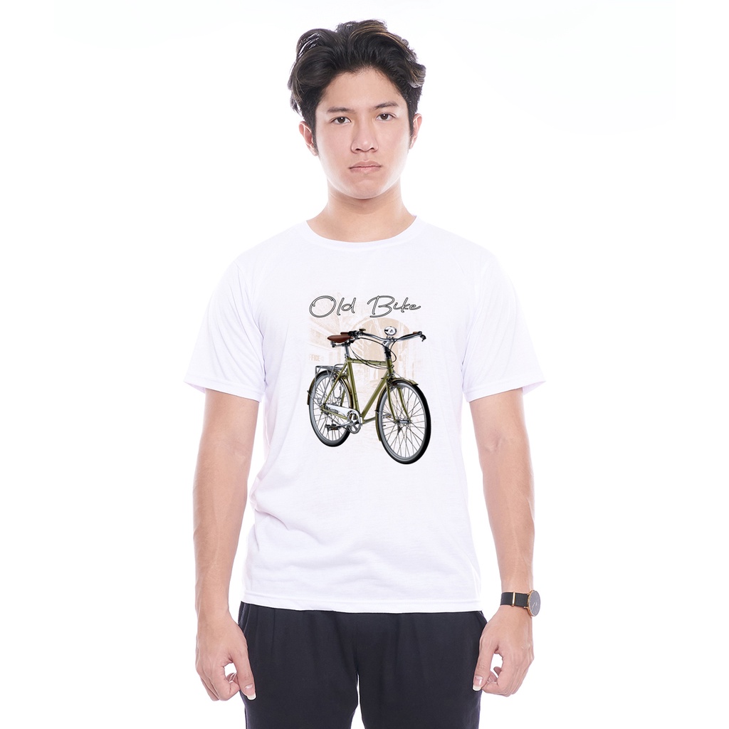 Kaos Oblong Pendek Gambar Old Bike