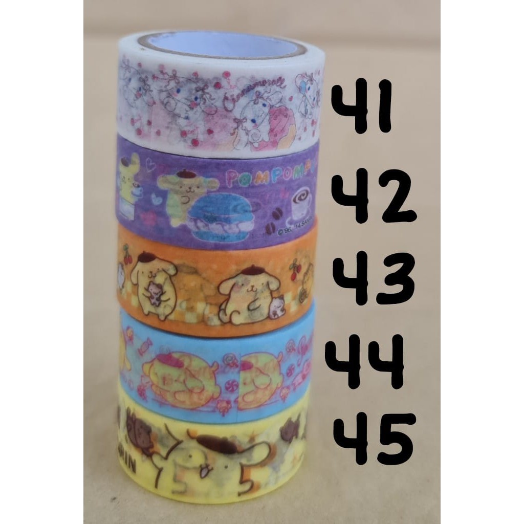 

ISOLASI - SELOTIP KERTAS ANTI AIR KARAKTER HELLO KITTY POMPURIN PANJANG 10 METER