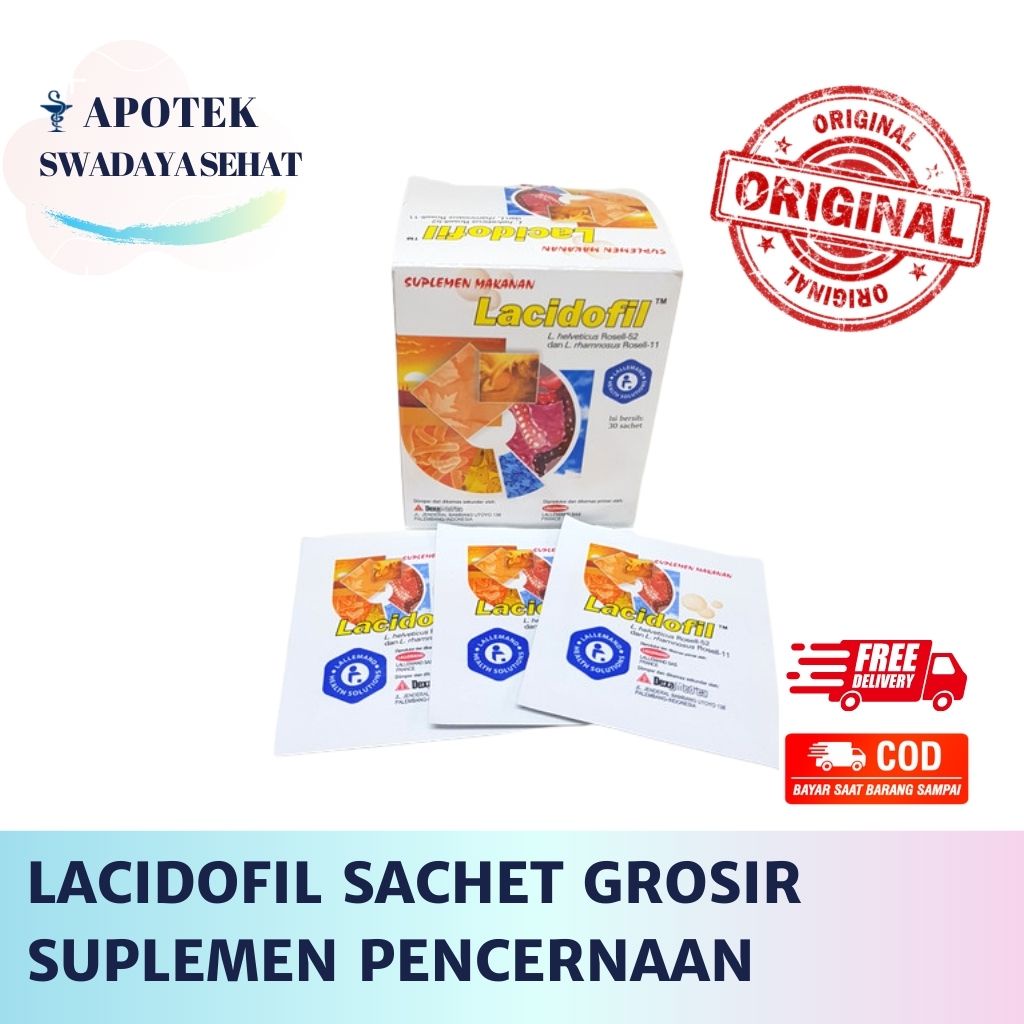 LACIDOFIL SACHET 1 GR - Suplemen Kesehatan Pencernaan Anak Dewasa Lactobacillus Bubuk