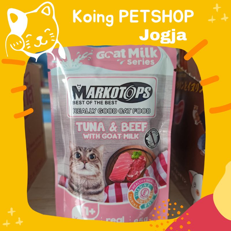 MARKOTOPS POUCH WETFOOD MAKANAN KUCING 85GR