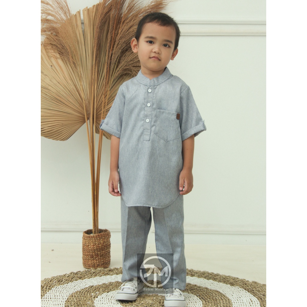 Salim_Moslem Koko Anak Laki-Laki | Koko Set Anak | Baju Setelan Anak Laki-laki | Katun Madina 1-12 tahun