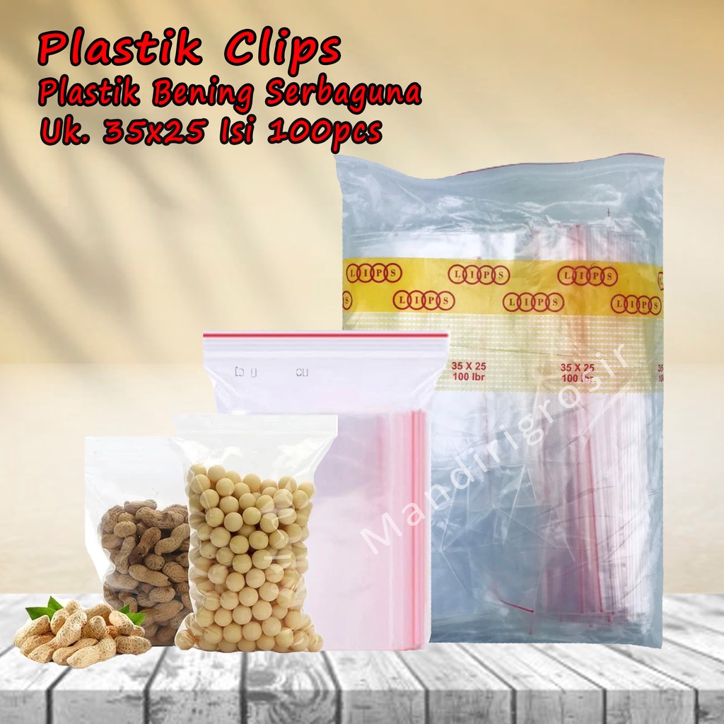 Plastik Serbaguna *Plastik Klip * Plastik uk.25x35 100pcs*