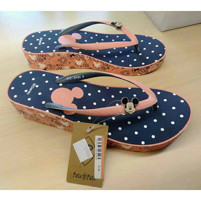 Sandal Bata pata-pata Original wedges wanita bahan karet sangat nyaman &ringan