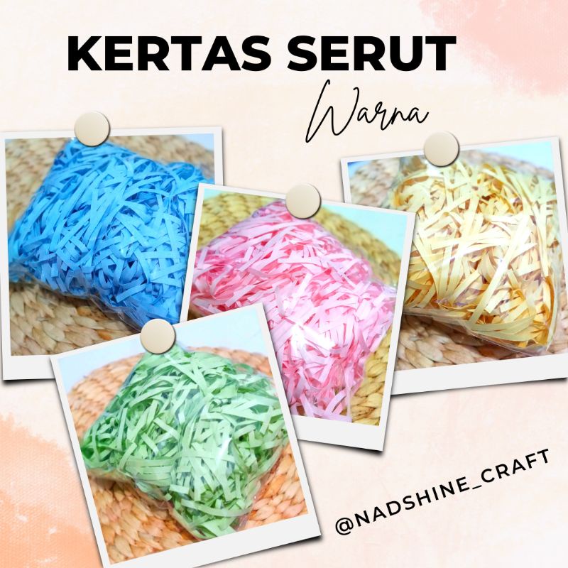 

kertas serut warna / kertas cacah warna/ kertas packing hampers