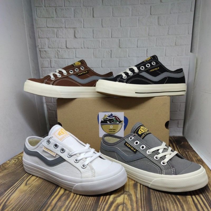 Ventela New Public White / Black Natural / Grey / Dark Brown