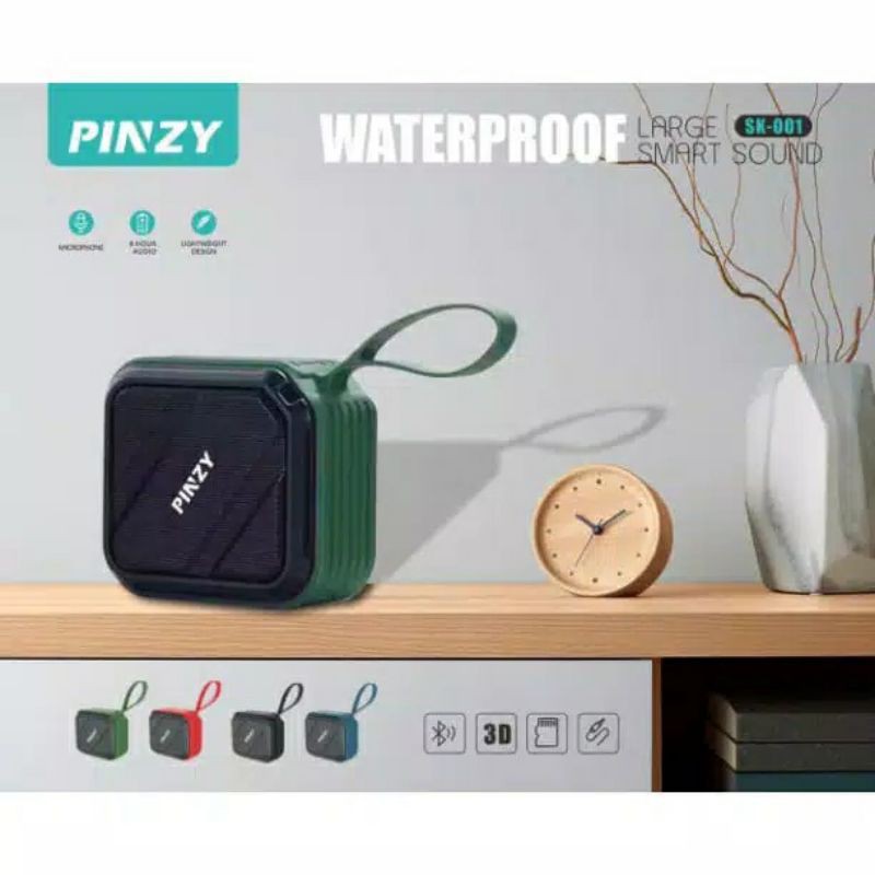 Speaker Bluetooth Portable PINZY SK-001 Waterproof ORIGINA