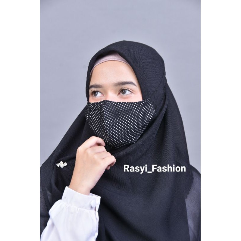 Masker Kain Hijab Bahan Katun Jepang Premium Murah