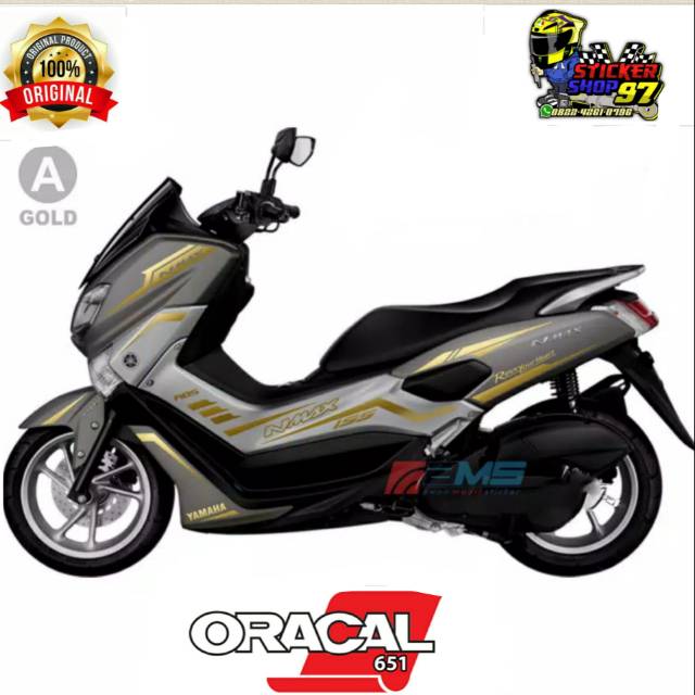 [cod] Stiker nmax abu2 gold /cutting nmax abu2 gold/striping nmax gold