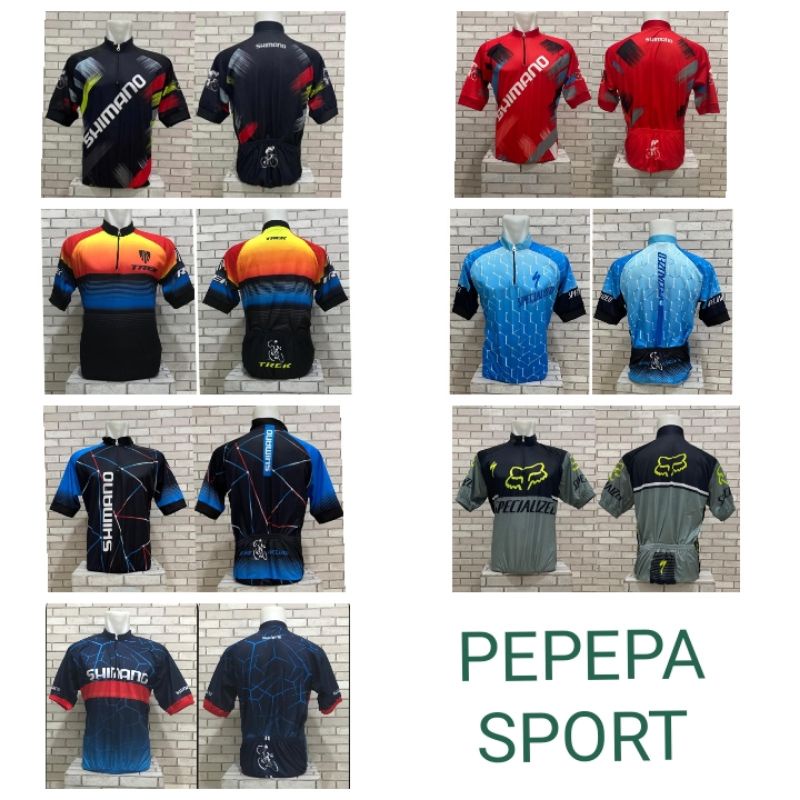 OBRAL jersey sepeda gowes lengan pendek kantong belakang