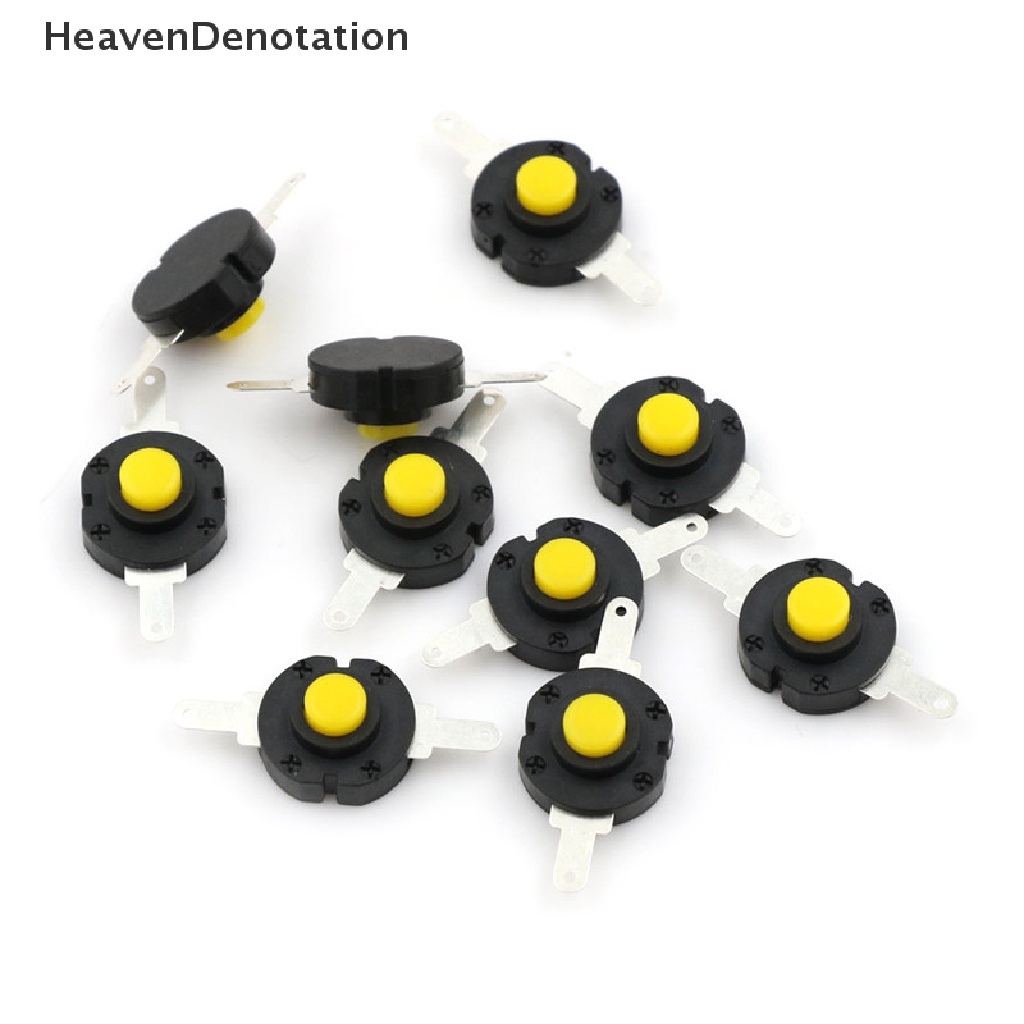 (Heavendenotation) 10pcs Saklar Tombol Tekan Micro Dc 12v 0.5a Untuk Senter