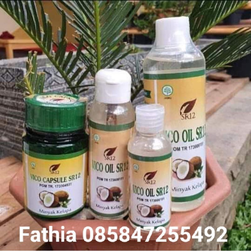 Vico Oil SR12  VCO virgin coconut oil minyak kelapa asli obatkulit kutu herbal pelangsing diet alami