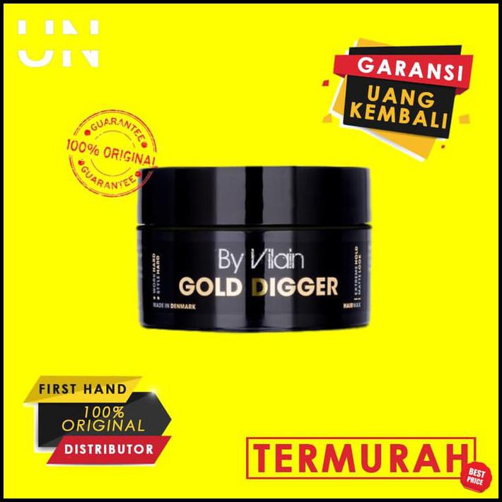 Terlaris By Vilain Gold Digger Clay Wax Pomade Byvilain Shopee