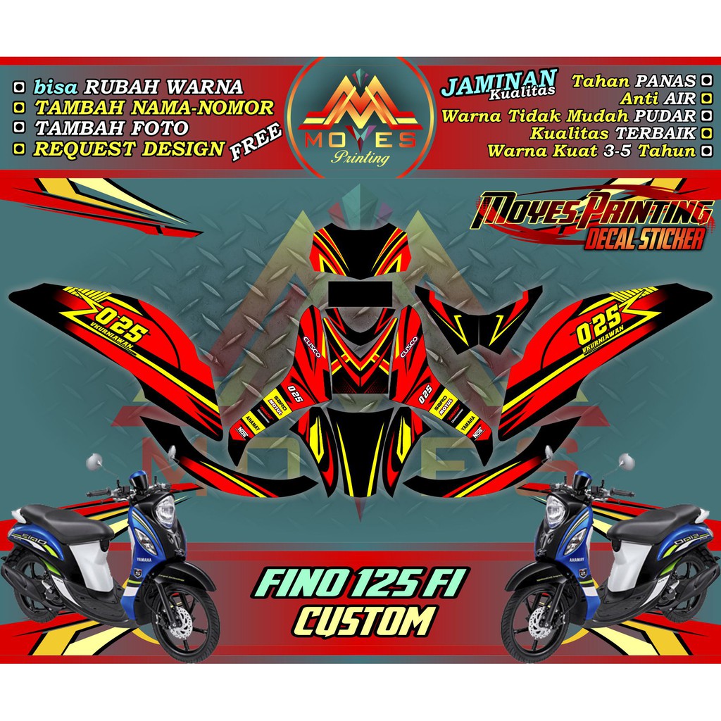 Harga Custom Stiker Motor Fino Terbaru Februari 2022 BigGo Indonesia