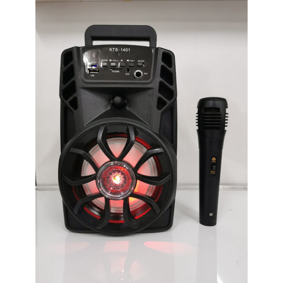 Speaker Bass Full Bluetooth Free Mic Karaoke Audio Speaker Aktif 1401