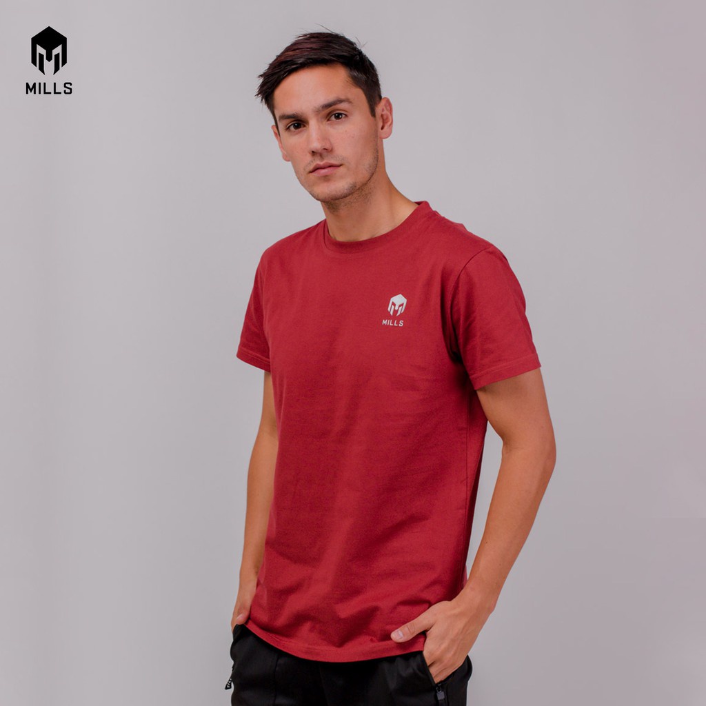 Mills Baju Oblong Katun Cotton T-Shirt Basic 21002 Original