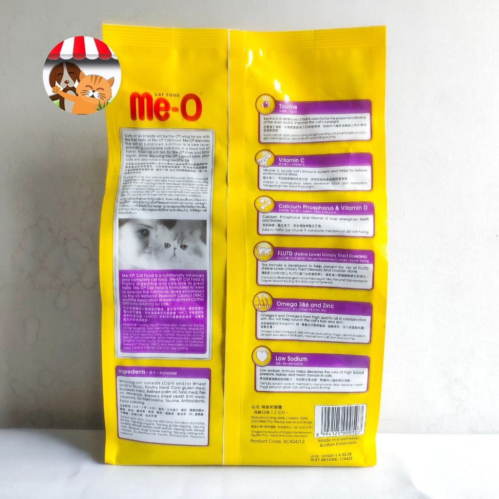 Meo Seafood 1.2kg - Makanan Kucing