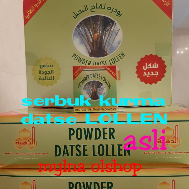 

serbuk kurma / powder datse LOLLEN asli dan pollen / promil murah