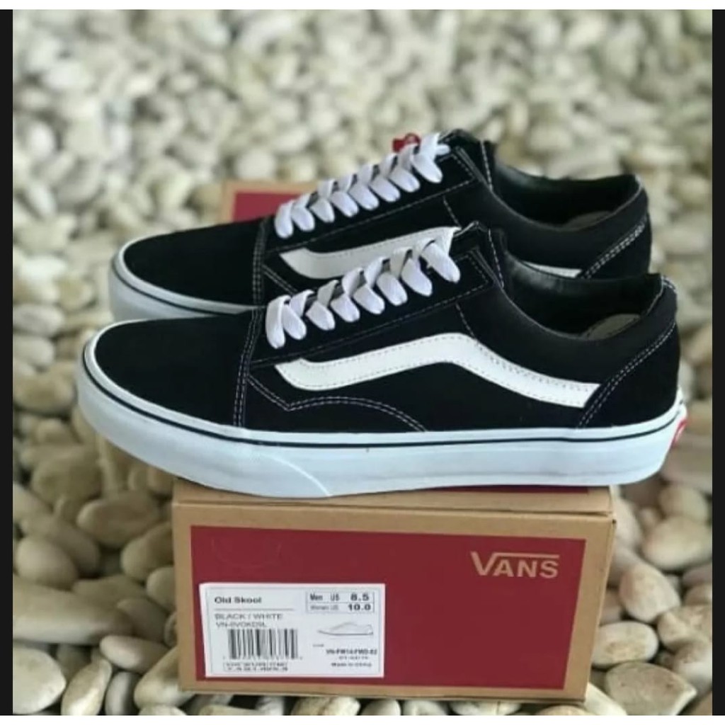 COD Sepatu Oldskool BW Clasik Ultra Cush sepatu sekolah sepatu kerja hitam lis putih pria wanitakets