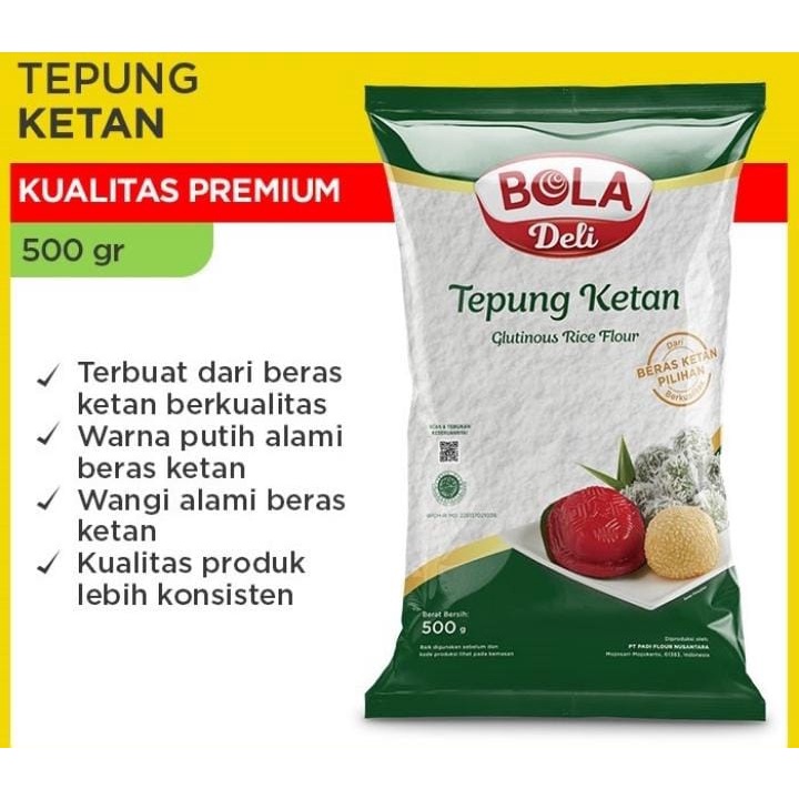 

BOLA DELI TEPUNG KETAN 500G / GLUTINOUS RICE FLOUR
