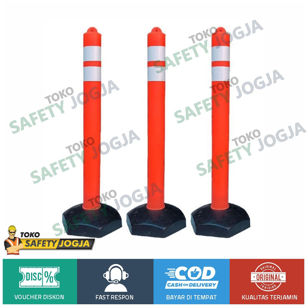 STICK CONE STIK CON TRAFFIC SAFETY TIANG PEMBATAS PLASTIK LALU LINTAS