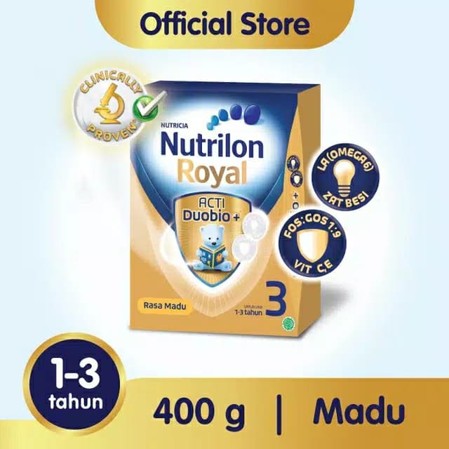 

Susu Formula Nutrilon Royal 400gr 1-3 thn Madu Bubuk kemasan Kaleng