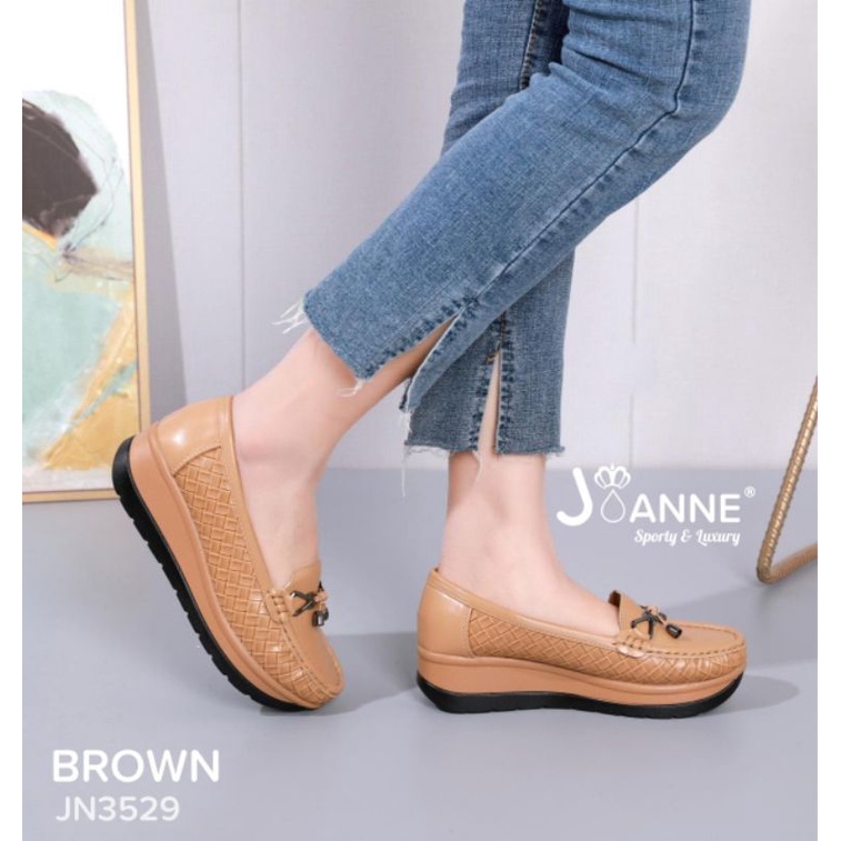 RESTOCK!! JOANNE Sepatu Wedges Shoes JN3529