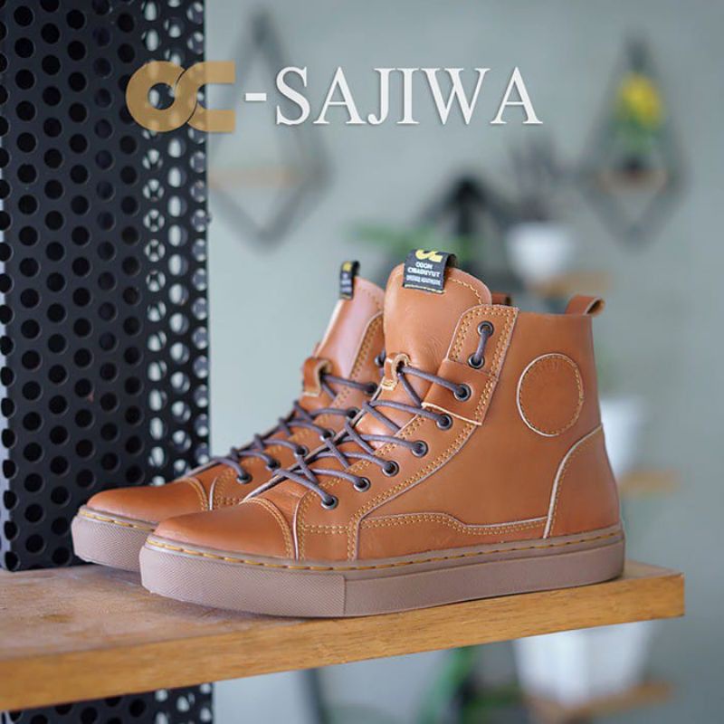 SEPATU KULIT BOOTS BEST SELRER/SEPATU KULIT TERBAIK OC-SAJIWA