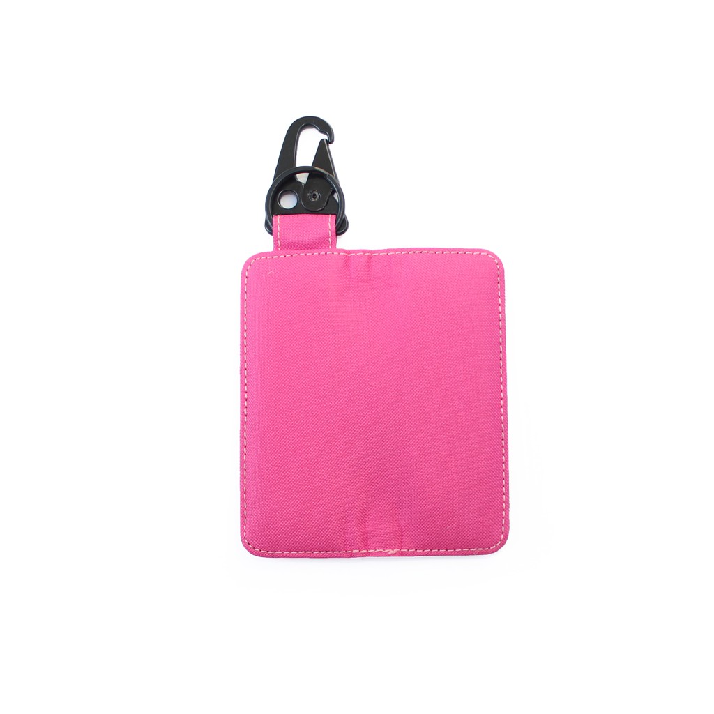 DOMPET STNK MOTOR MOBIL GANTUNGAN KUNCI CARABINER PINK EMDS86