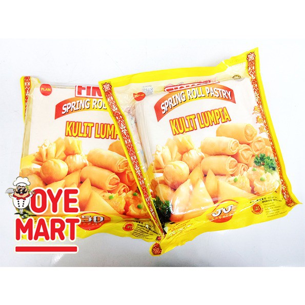 KULIT LUMPIA UKURAN 12,5CM X 12,5CM ISI 50 LEMBAR MERK FINNA