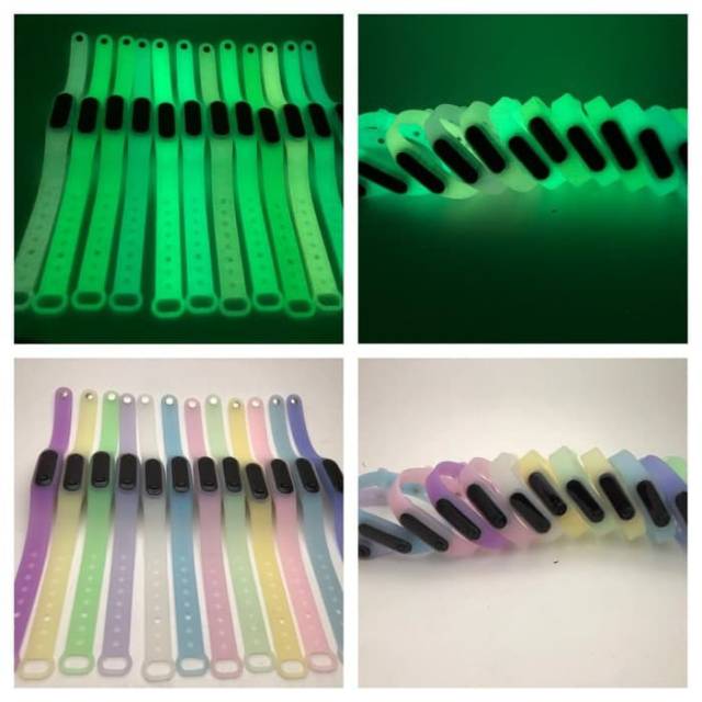 JAM TANGAN LED GELANG KARET JAM LED FOSFOR JAM TANGAN GLOW IN THE DARK