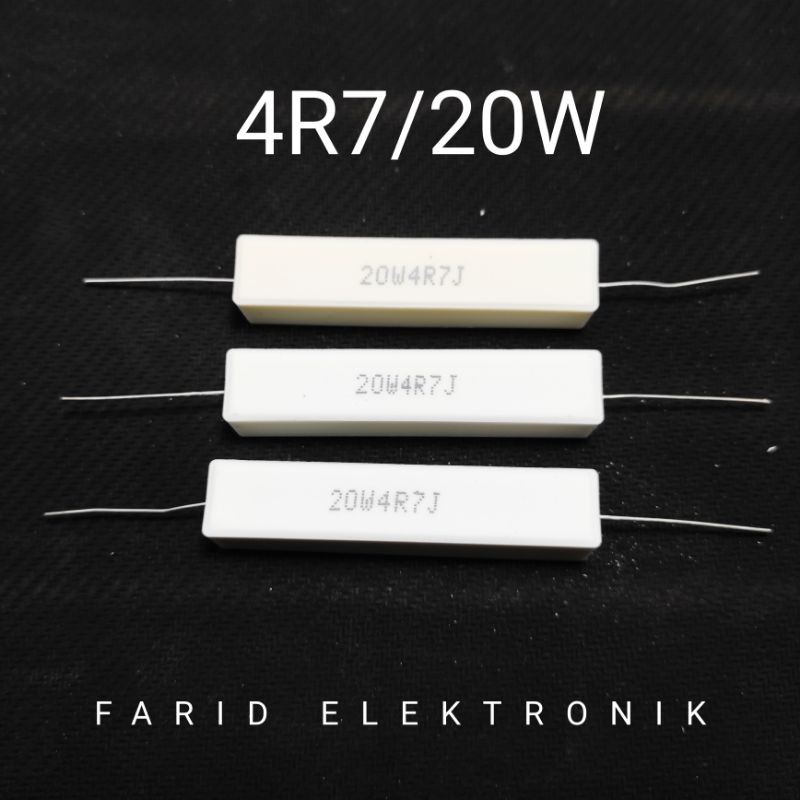 Resistor 4.7ohm 4R7 ohm 20w 20watt